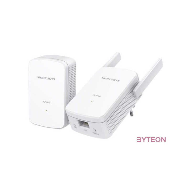Mercusys MP510 KIT PowerLine adapter 1000 Mbit,s Ethernet,LAN csatlakozás Wi-Fi Fehér