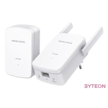 Mercusys MP510 KIT PowerLine adapter 1000 Mbit,s Ethernet,LAN csatlakozás Wi-Fi Fehér