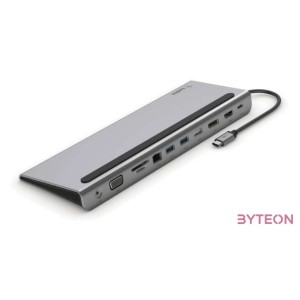 Belkin INC004BTSGY dokkoló állomás és port replikátor Vezetékes USB 3.2 Gen 1 (3.1 Gen 1) Type-C Fekete, Szürke