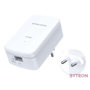 Mercusys MP500 KIT PowerLine adapter 1000 Mbit,s Ethernet,LAN csatlakozás Fehér 2 dB