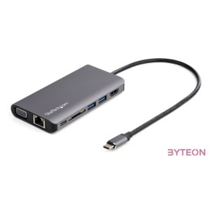 StarTech.com DKT30CHVAUSP dokkoló állomás és port replikátor Vezetékes USB 3.2 Gen 1 (3.1 Gen 1) Type-C Fekete, Szürke