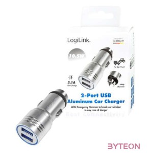 LogiLink PA0228 mobiltelefon töltő Ezüst Automatikus