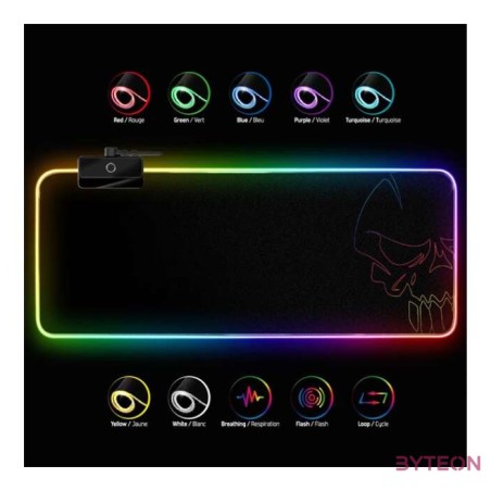 Spirit Of Gamer RGB Large - Fekete (857x330x5mm)