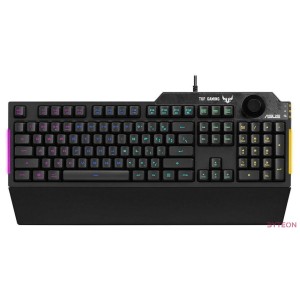 ASUS TUF Gaming K1 billentyűzet USB QWERTY Magyer Fekete