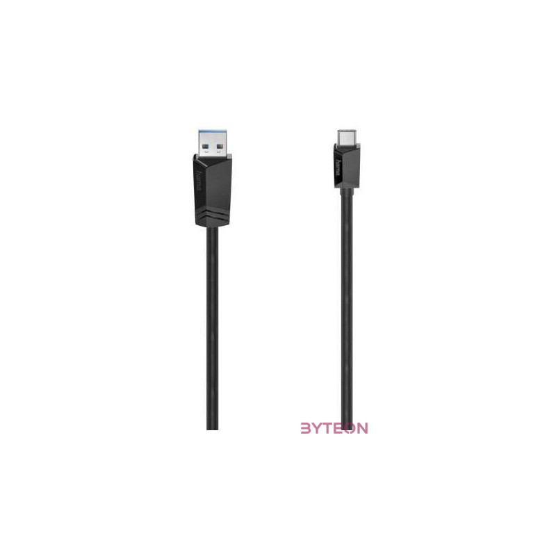 Hama 00200651 USB kábel 0,75 M USB 3.2 Gen 1 (3.1 Gen 1) USB C USB A Fekete