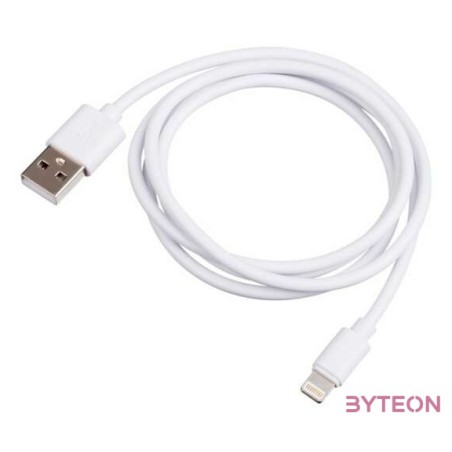 Akyga USB - Lightning kábel (1.0m) - fehér