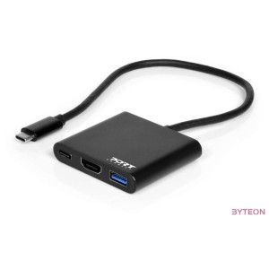 Port Designs 900140 dokkoló állomás és port replikátor Vezetékes USB 3.2 Gen 1 (3.1 Gen 1) Type-C Fekete