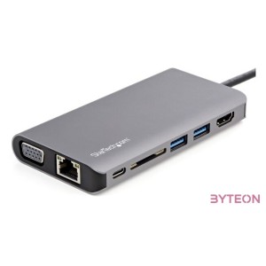 StarTech.com DKT30CHVAUSP dokkoló állomás és port replikátor Vezetékes USB 3.2 Gen 1 (3.1 Gen 1) Type-C Fekete, Szürke