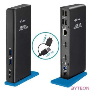 i-tec U3DUALHDMIDOCK dokkoló állomás és port replikátor Vezetékes USB 3.2 Gen 1 (3.1 Gen 1) Type-A Fekete