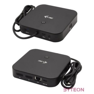 i-tec C31DUALDPDOCKPD dokkoló állomás és port replikátor Vezetékes USB 3.2 Gen 1 (3.1 Gen 1) Type-C Fekete