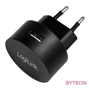 LogiLink PA0217 mobiltelefon töltő Fekete Beltéri