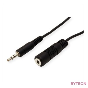 ROLINE 11.09.4359 audio kábel 10 M 3.5mm Fekete