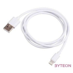 Akyga USB - Lightning kábel (1.0m) - fehér