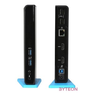 i-tec U3DUALHDMIDOCK dokkoló állomás és port replikátor Vezetékes USB 3.2 Gen 1 (3.1 Gen 1) Type-A Fekete
