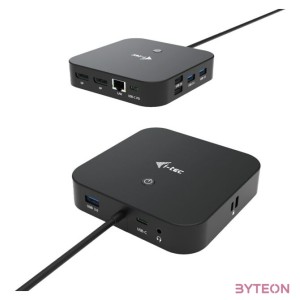 i-tec C31DUALDPDOCKPD dokkoló állomás és port replikátor Vezetékes USB 3.2 Gen 1 (3.1 Gen 1) Type-C Fekete