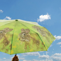 Összecsukható nyuszis esernyő, 100 cm átmérőjű