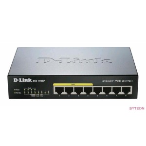 D-Link DGS-1008P 8port Gigabit (4x PoE)
