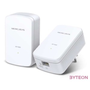 Mercusys MP500 KIT PowerLine adapter 1000 Mbit,s Ethernet,LAN csatlakozás Fehér 2 dB