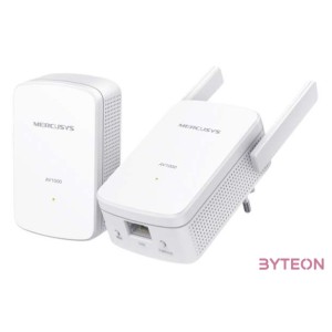 Mercusys MP510 KIT PowerLine adapter 1000 Mbit,s Ethernet,LAN csatlakozás Wi-Fi Fehér