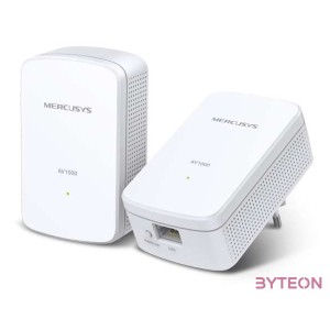 Mercusys MP500 KIT PowerLine adapter 1000 Mbit,s Ethernet,LAN csatlakozás Fehér 2 dB