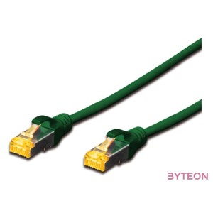 Digitus 5m Cat6a S,FTP hálózati kábel Zöld S,FTP (S-STP)
