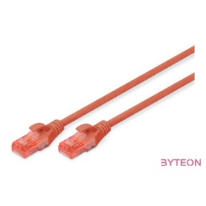 Digitus 0.25m Cat6 U,UTP hálózati kábel Vörös 0,25 M U,UTP (UTP)
