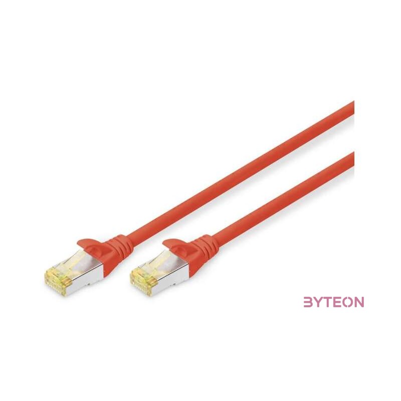 Digitus DK-1644-A-030,R hálózati kábel Vörös 3 M Cat6a S,FTP (S-STP)