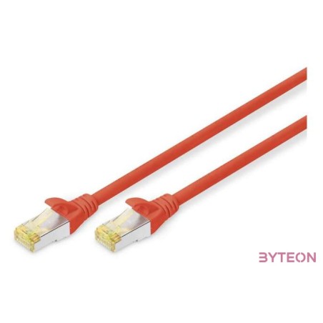 Digitus DK-1644-A-030,R hálózati kábel Vörös 3 M Cat6a S,FTP (S-STP)