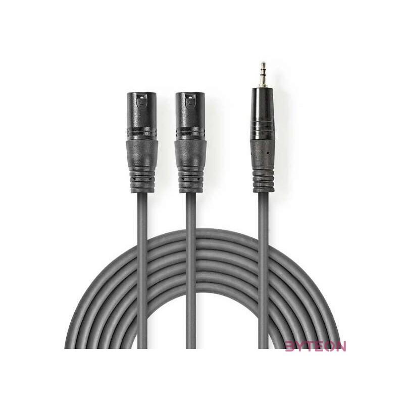 Nedis COTH15310GY30 audio kábel 3 M 2 x XLR (3-pin) Szürke