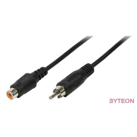 LogiLink RCA - RCA, 5m audio kábel Fekete