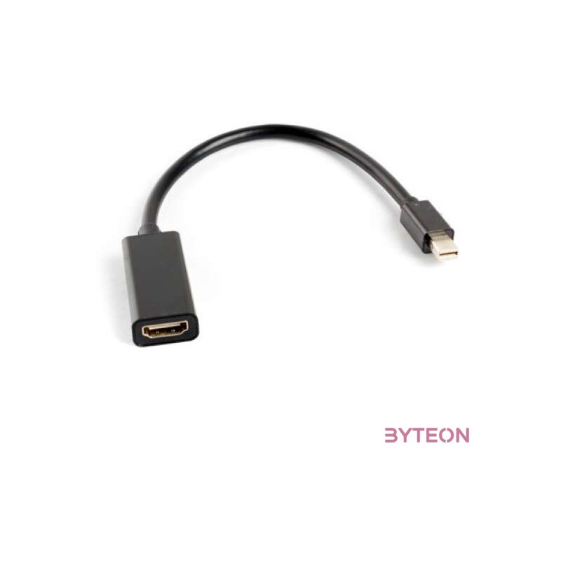 Lanberg AD-0005-BK video átalakító kábel 0,2 M Mini DisplayPort HDMI A-típus (Standard) Fekete