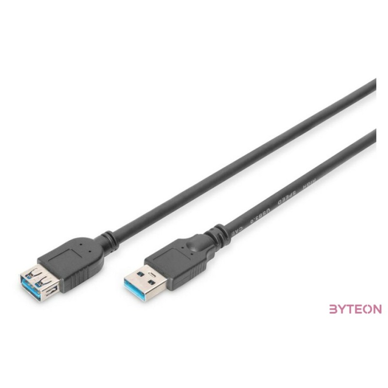 Digitus AK-300203-018-S USB kábel 1,8 M USB 3.2 Gen 1 (3.1 Gen 1) USB A Fekete