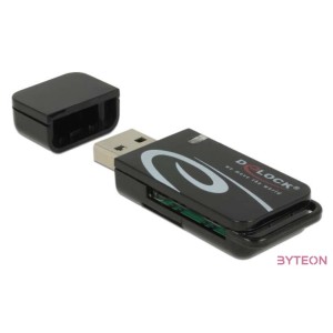 DeLOCK 91602 kártyaolvasó USB 2.0 Fekete