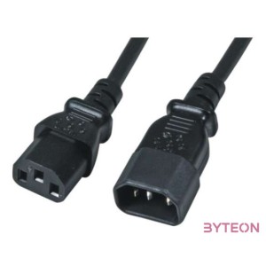 M-Cab 7200470 tápkábel Fekete 2 M C14 csatlakozó C13 csatlakozó