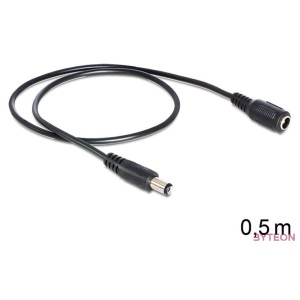 DeLOCK 83290 tápkábel Fekete 0,5 M
