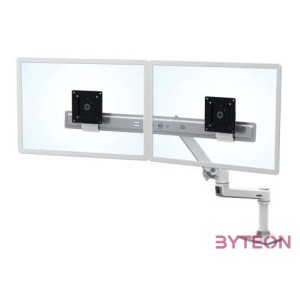 Ergotron LX Series Desk Dual Direct Arm 63,5 cm (25) Szabadon álló Fehér