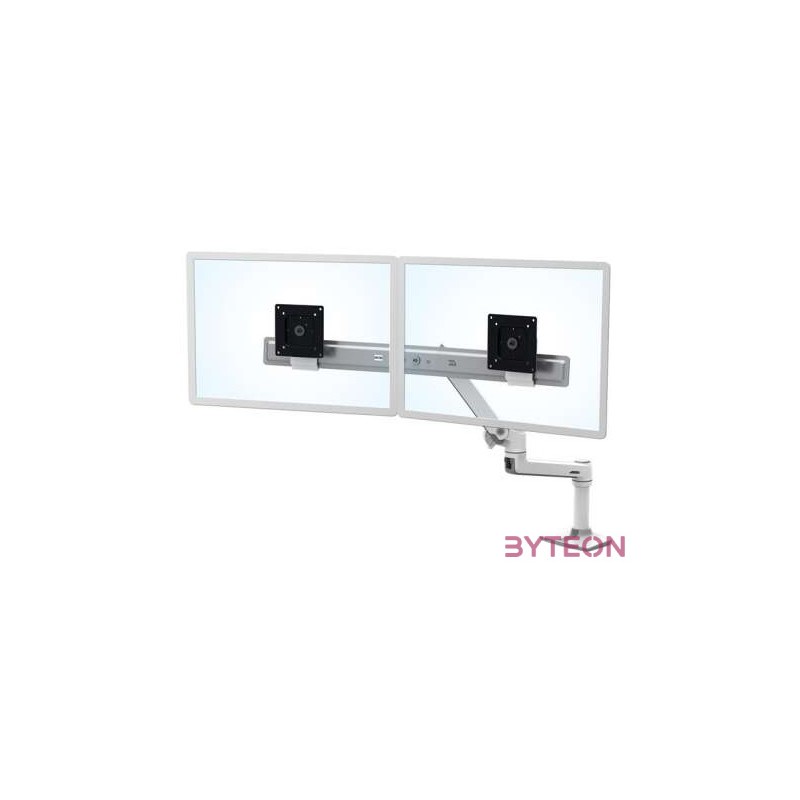 Ergotron LX Series Desk Dual Direct Arm 63,5 cm (25) Szabadon álló Fehér