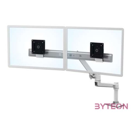 Ergotron LX Series Desk Dual Direct Arm 63,5 cm (25) Szabadon álló Fehér