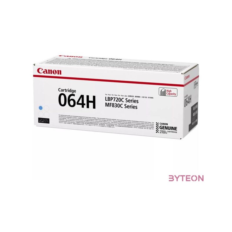 Canon 064H festékkazetta 1 dB Eredeti Cián