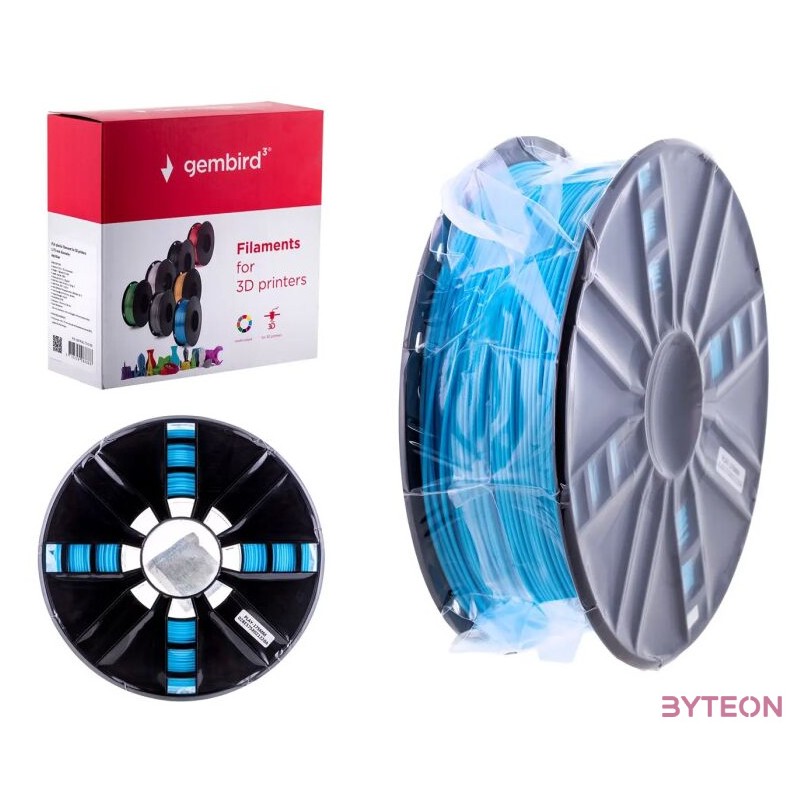 Gembird 3DP-PLA1.75-01-BS 3D nyomtató alapanyag Polilaktánsav (PLA) Kék 1 kg