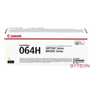 Canon 064H festékkazetta 1 dB Eredeti Sárga