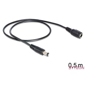 DeLOCK 83290 tápkábel Fekete 0,5 M
