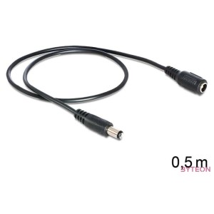 DeLOCK 83290 tápkábel Fekete 0,5 M
