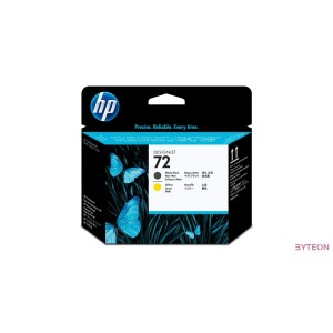 HP 72 (C9384A) - Fekete Matt + Sárga (130ml)