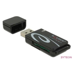 DeLOCK 91602 kártyaolvasó USB 2.0 Fekete