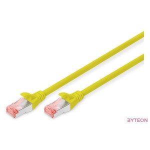 Digitus Cat6 S-FTP 1m hálózati kábel Sárga S,FTP (S-STP)
