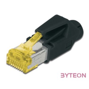 Digitus CAT6A vezeték csatlakozó RJ-45 Fekete, Sárga