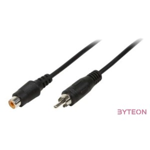 LogiLink RCA - RCA, 5m audio kábel Fekete