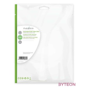 Nedis CVGP31130BK10 SCART kábel 1 M 3 x RCA Fekete