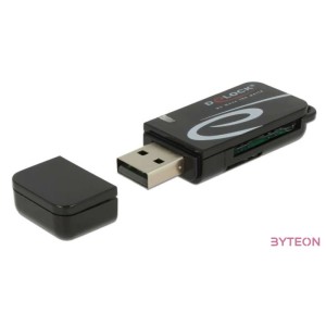 DeLOCK 91602 kártyaolvasó USB 2.0 Fekete